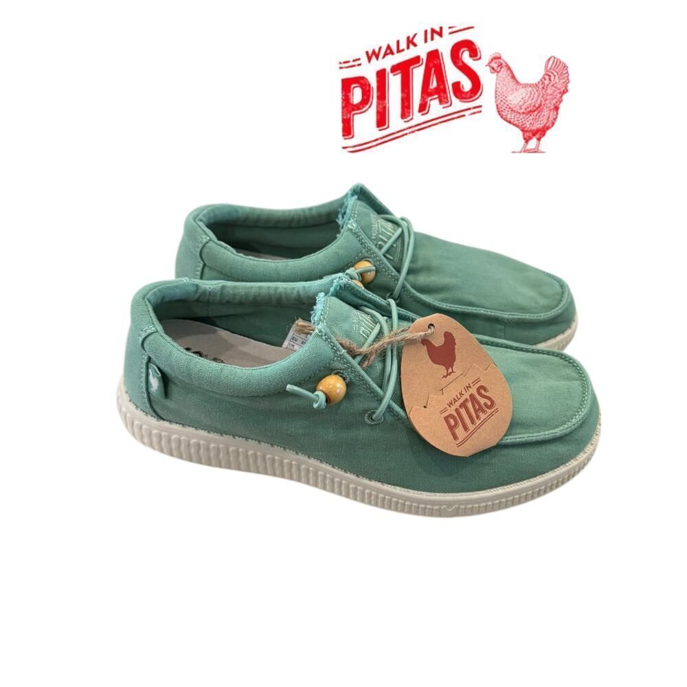 New Pitas WP150 Dani Mint Green Sport Loafers Women's Size EU 37 US 7